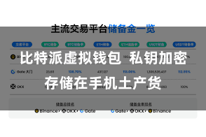 比特派虚拟钱包 私钥加密存储在手机土产货