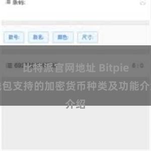 比特派官网地址 Bitpie钱包支持的加密货币种类及功能介绍