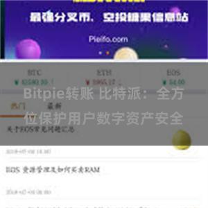 Bitpie转账 比特派：全方位保护用户数字资产安全