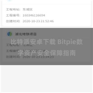 比特派安卓下载 Bitpie数字资产安全保障指南