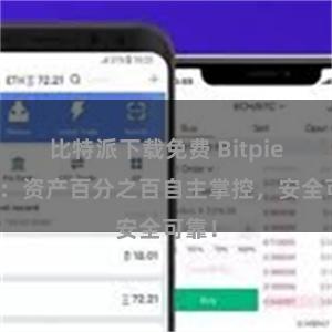 比特派下载免费 Bitpie钱包：资产百分之百自主掌控，安全可靠！