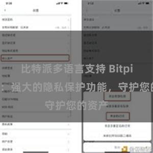 比特派多语言支持 Bitpie钱包：强大的隐私保护功能，守护您的资产