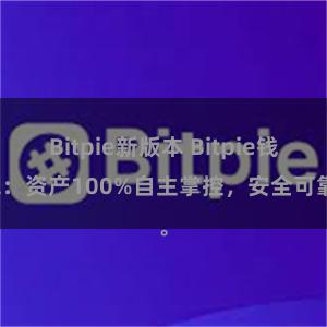 Bitpie新版本 Bitpie钱包：资产100%自主掌控，安全可靠。