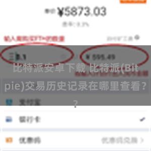 比特派安卓下载 比特派(Bitpie)交易历史记录在哪里查看？