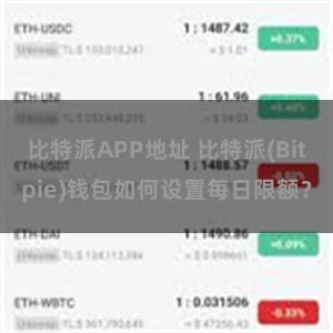 比特派APP地址 比特派(Bitpie)钱包如何设置每日限额？