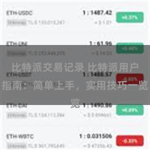 比特派交易记录 比特派用户指南：简单上手，实用技巧一览