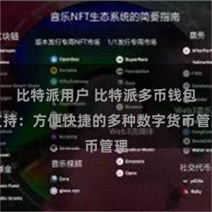 比特派用户 比特派多币钱包支持：方便快捷的多种数字货币管理