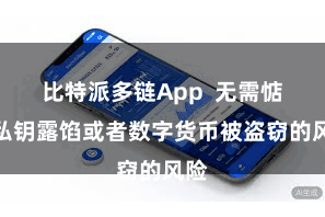 比特派多链App  无需惦记私钥露馅或者数字货币被盗窃的风险