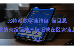 比特派数字链钱包  而且悉数的交纪行载齐被记载在区块链上